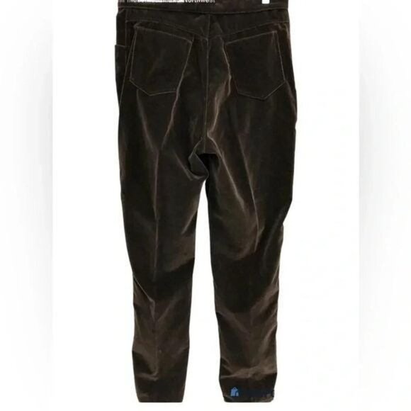 Vintage Opal by Lorraine Wardy Brown Velvet Cotton 2-Piece Set – Cropped Jacket - Picture 6 of 8